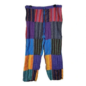 Medium Women’s Kathmandu Imports Patchwork Hippie Boho Chic Pants Nepal